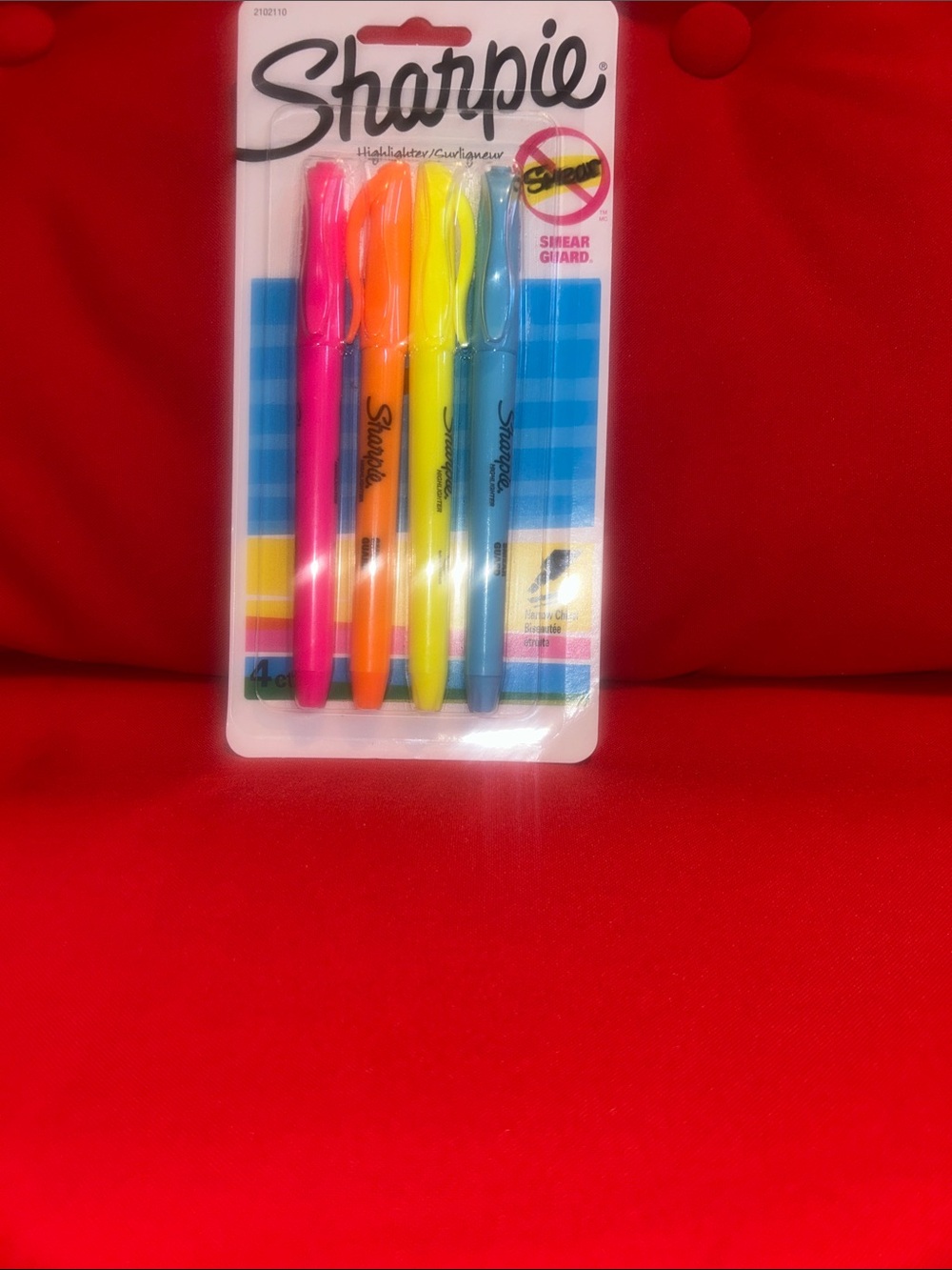 Sharpie Highlighter Set - Pink, Orange, Yellow, Blue